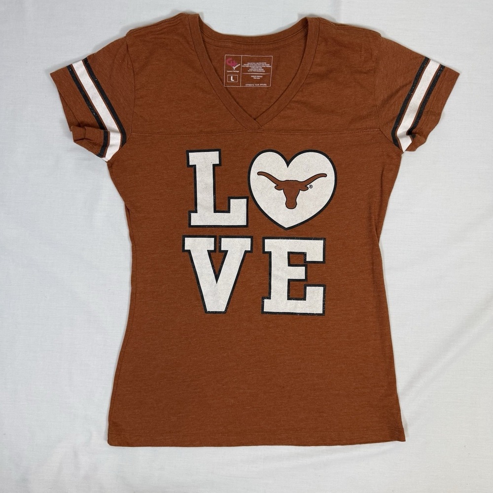 University Of Texas Longhorns Size Large Tee Campus Heritage Juniors